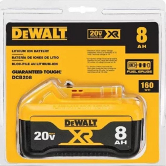 Bateria Xr Max 20V - 8Ah - Dewalt Dcb208-B3
