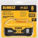 Bateria Xr Max 20V - 8Ah - Dewalt Dcb208-B3