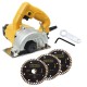 Serra Marmore 125mm 1400W Acompanha 3 Discos - Dewalt DW862Wabr - 127V