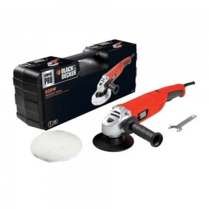 Politriz Lixadeira Profissional 5  (127Mm) 600W 127V Com Maleta Plástica E 2 Acessórios - Black Decker Wp600K-Br